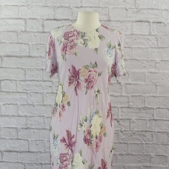 Vintage 90s Floral Slip Midi Dress 16 - Picture 2 of 7
